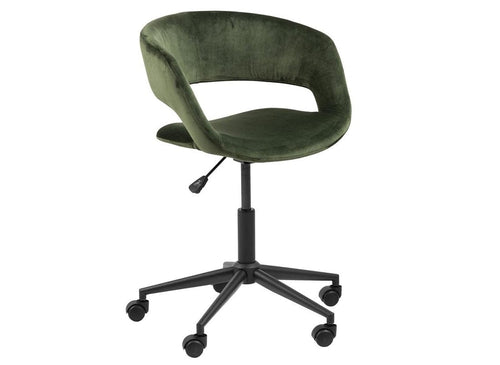 Sedia da ufficio in tessuto Grace Verde