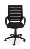 Sedia da ufficio in tessuto Marion Nero (10)