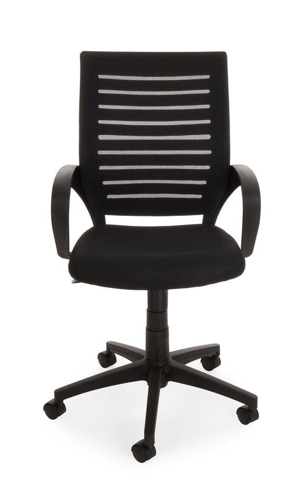 Sedia da ufficio in tessuto Marion Nero (10)