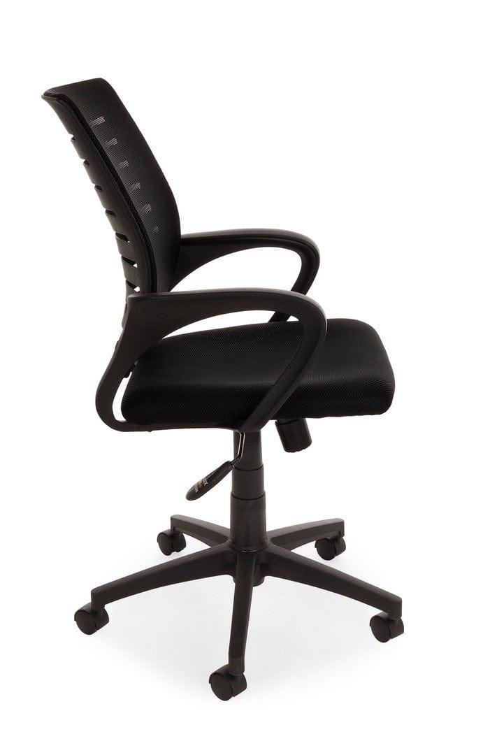 Sedia da ufficio in tessuto Marion Nero (11)