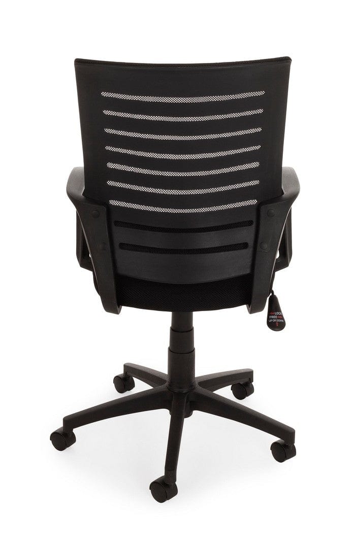 Sedia da ufficio in tessuto Marion Nero (12)