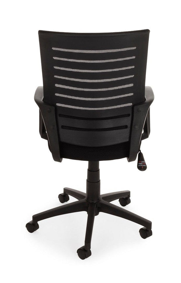 Sedia da ufficio in tessuto Marion Nero (12)