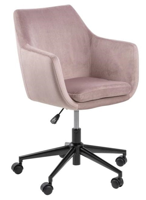 Sedia da ufficio in tessuto Nora Rosa