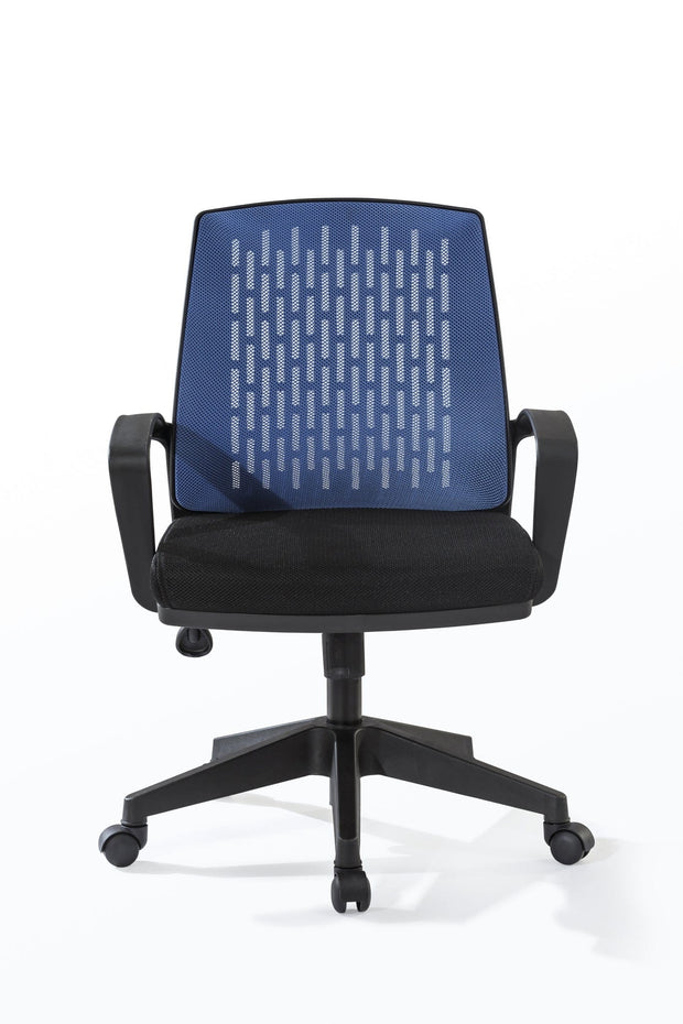 Sedia da ufficio per bambini, rivestita in tessuto Comfort Blue / Black, l63xL63xH85-95 cm (1)