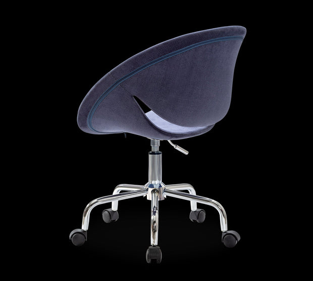 Sedia da ufficio per bambini, rivestita in tessuto Relax Navy Blue, L61xH54xH88-95 cm (2)