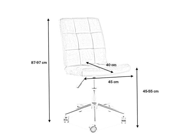 Sedia da ufficio Qwin-020 Grigio (2)