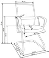 Sedia da ufficio Vidar Skid Nero (4)