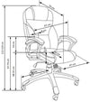 Sedia direzionali da ufficio Derron II Grigio (1)