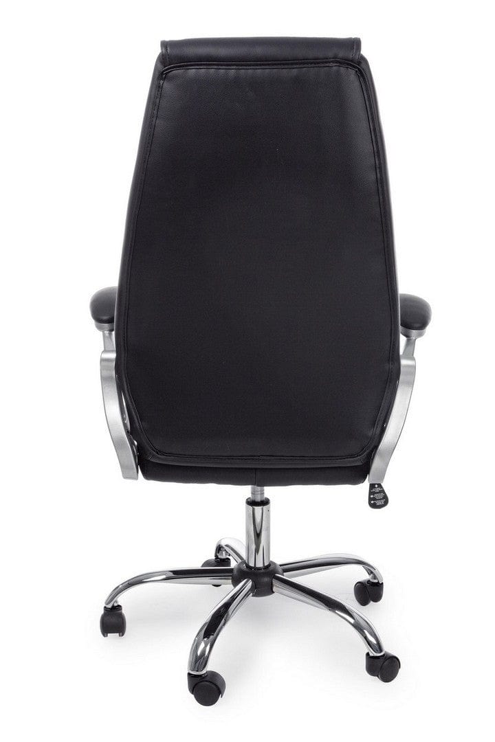Sedia direzionali da ufficio in ecopelle Camberra Nero (3)