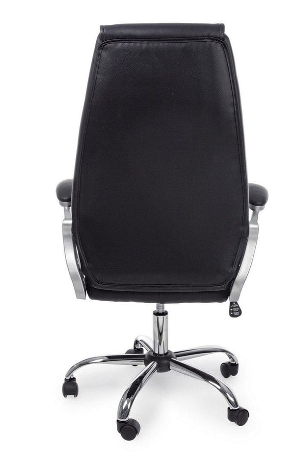 Sedia direzionali da ufficio in ecopelle Camberra Nero (3)