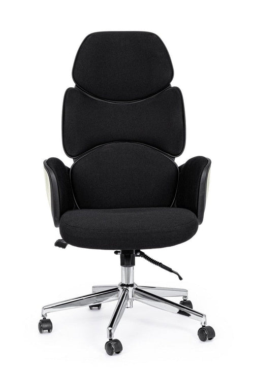 Sedia direzionali da ufficio in tessuto Armstrong Nero (1)