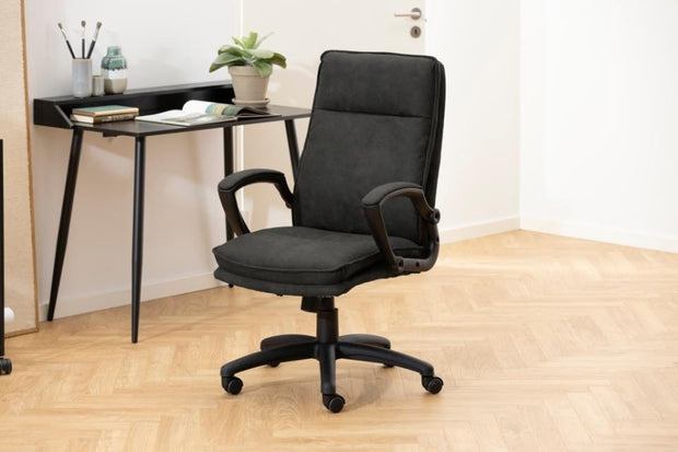 Sedia direzionali da ufficio in tessuto Brad Antracite (1)