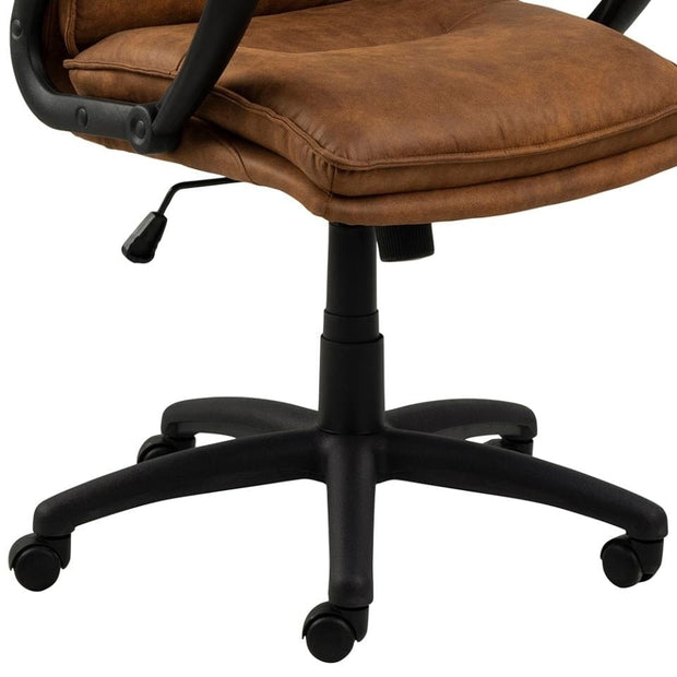 Sedia direzionali da ufficio in tessuto Brad Ruggine (8)