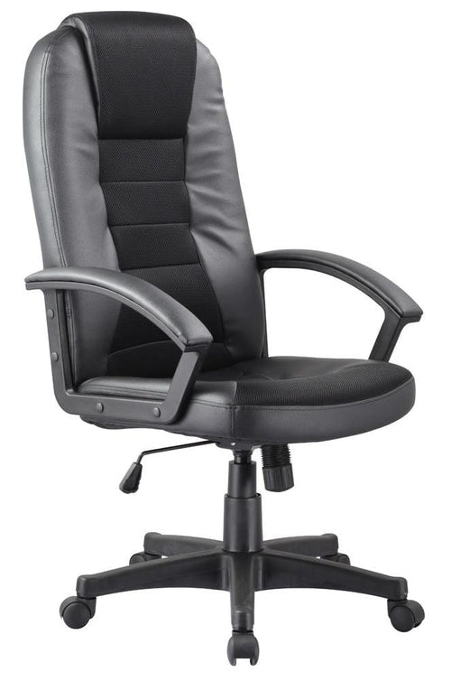 Sedia direzionali da ufficio Qwin-019 Nero