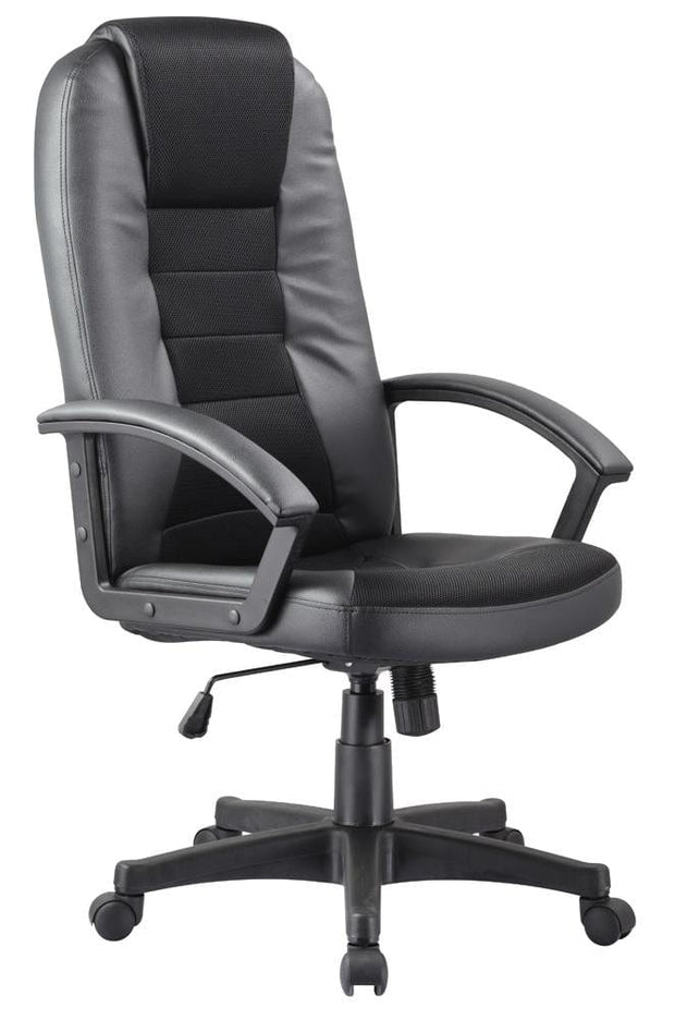 Sedia direzionali da ufficio Qwin-019 Nero
