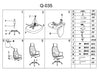Sedia direzionali da ufficio Qwin-035 Grigio (1)