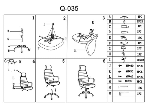 Sedia direzionali da ufficio Qwin-035 Grigio (1)