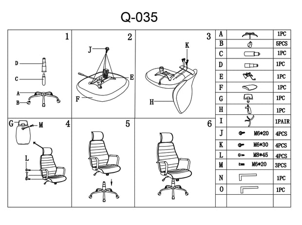 Sedia direzionali da ufficio Qwin-035 Grigio (1)