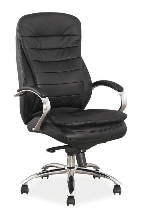 Sedia direzionali da ufficio Qwin-154 Nero