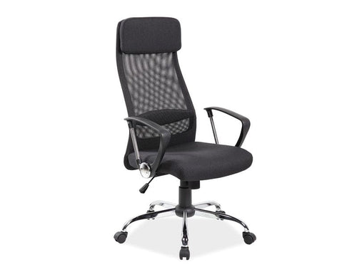 Sedia direzionali da ufficio Qwin-345 Nero