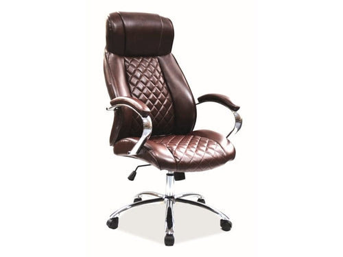 Sedia direzionali da ufficio Qwin-557 Marrone