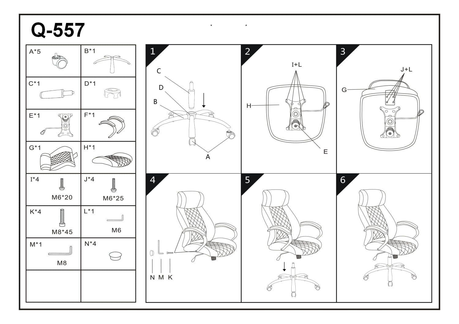 Sedia direzionali da ufficio Qwin-557 Marrone (1)