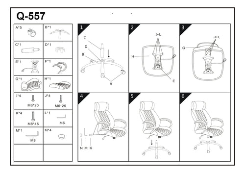 Sedia direzionali da ufficio Qwin-557 Marrone (1)