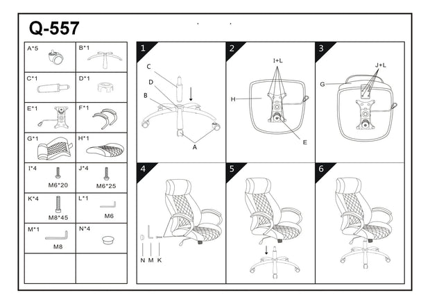 Sedia direzionali da ufficio Qwin-557 Marrone (1)