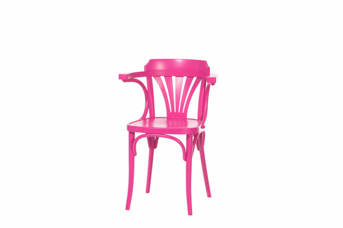 Sedia in legno di faggio 24 Pink, l54xL48xH77 cm