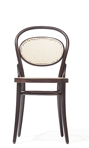 Sedia in legno di faggio, rivestita in ecopelle 20 Dark Brown, l41xL54xH84 cm (1)
