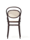 Sedia in legno di faggio, rivestita in ecopelle 20 Dark Brown, l41xL54xH84 cm (2)