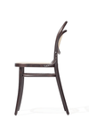 Sedia in legno di faggio, rivestita in ecopelle 20 Dark Brown, l41xL54xH84 cm (3)