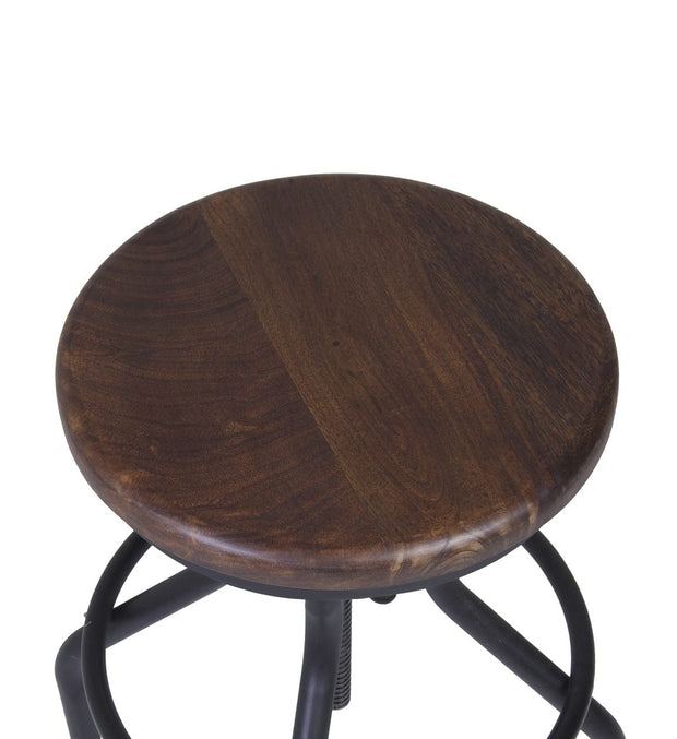 Sedia in legno e metallo Pipa Noce (5)