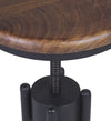 Sedia in legno e metallo Pipa Noce (6)