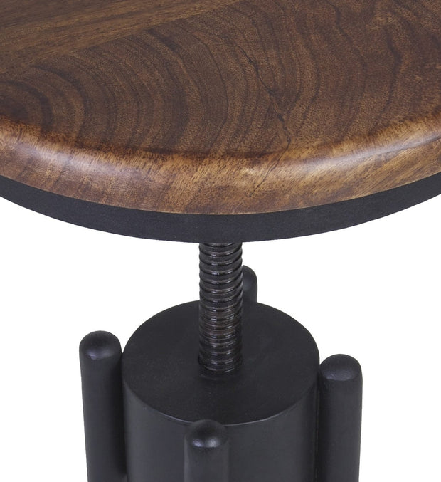 Sedia in legno e metallo Pipa Noce (6)