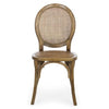 Sedia in legno e rattan Globo Marrone (1)