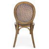 Sedia in legno e rattan Globo Marrone (2)