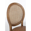 Sedia in legno e rattan Globo Marrone (5)