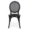 Sedia in legno e rattan Globo Nero (1)