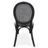 Sedia in legno e rattan Globo Nero (2)