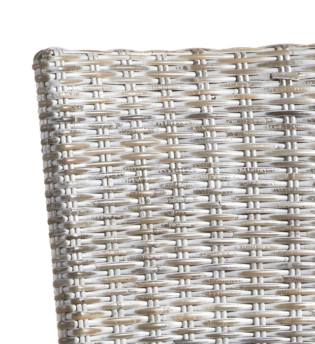 Sedia in legno e rattan New White Salsa Bianco (2)
