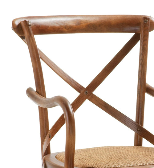 Sedia in legno e rattan Paris Plus Quercia (1)