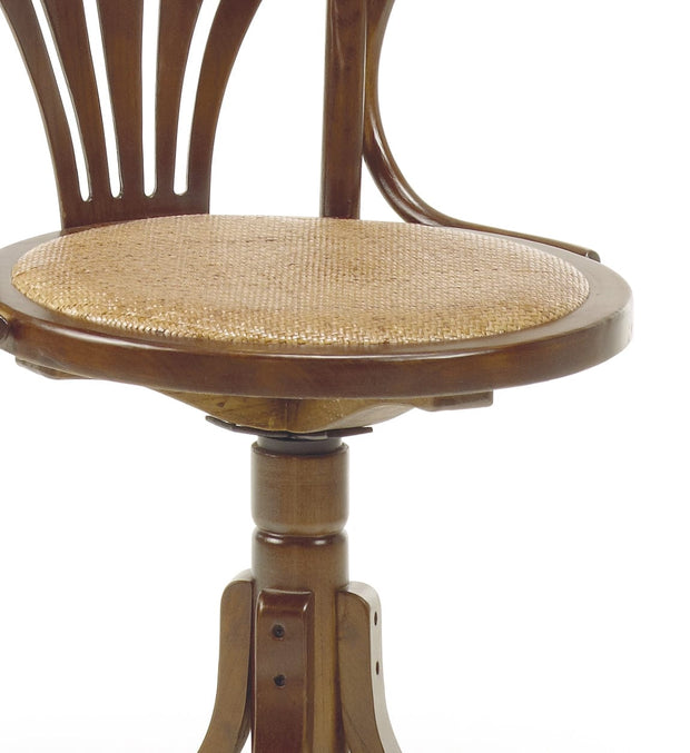 Sedia in legno e rattan Star Noce (2)