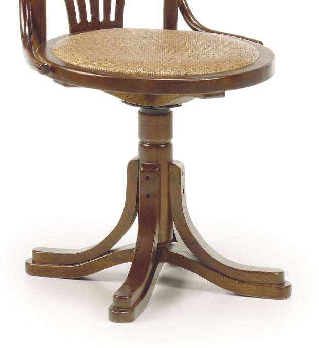 Sedia in legno e rattan Star Noce (3)