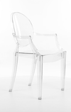 Signal Sedia in plastica Lucie Trasparente, l54xL42xH92 cm
