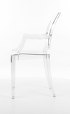 Signal Sedia in plastica Lucie Trasparente, l54xL42xH92 cm