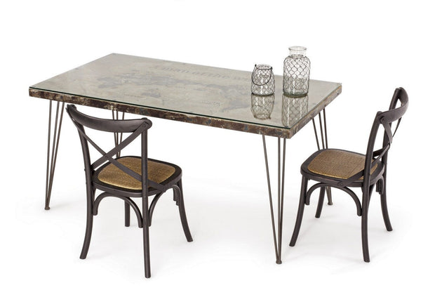 Sedia in rattan Cross Nero (2)