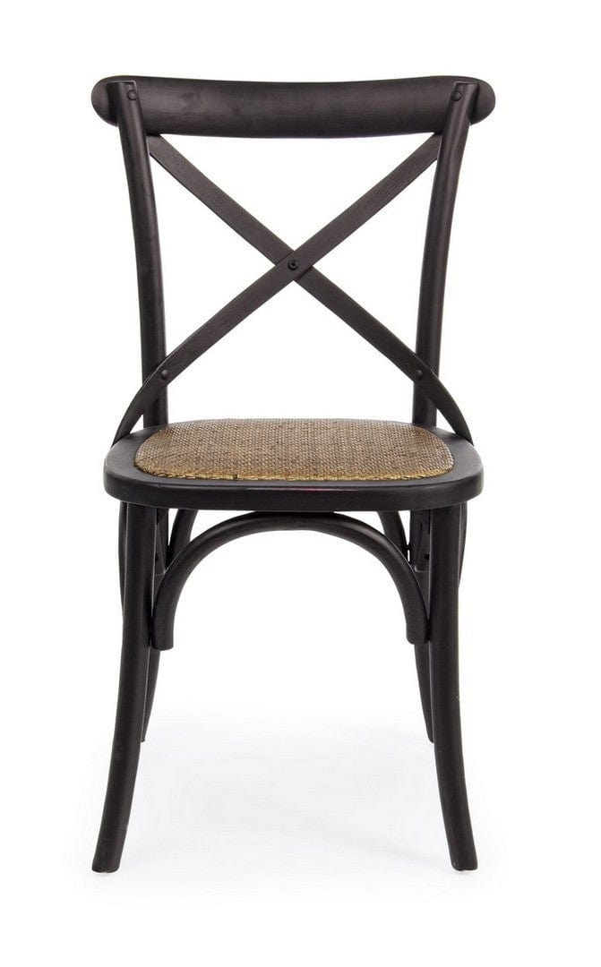 Sedia in rattan Cross Nero (3)