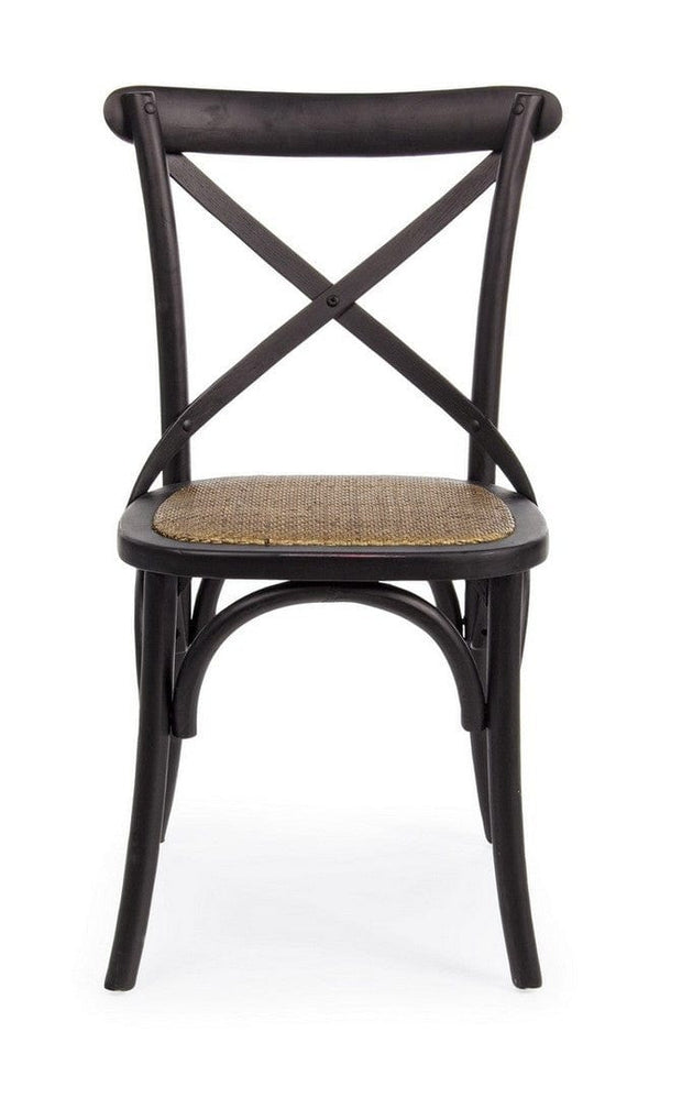 Sedia in rattan Cross Nero (3)