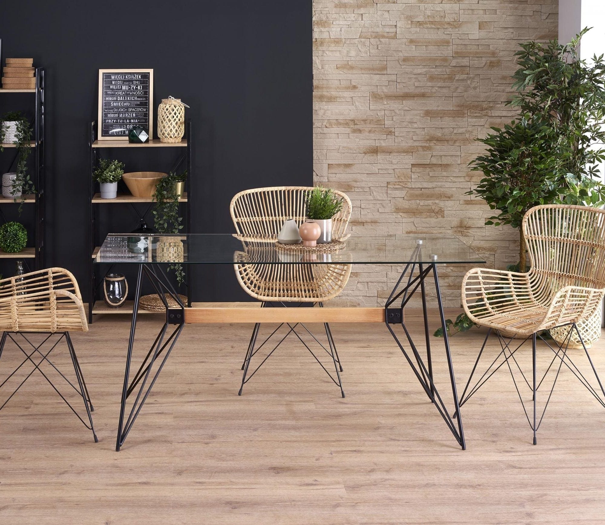 Sedia in rattan naturale Kai-335 Naturale (1)